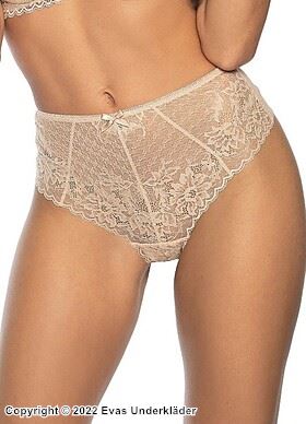 Beautiful panties, mesh inlay, slightly higher waist, lace front